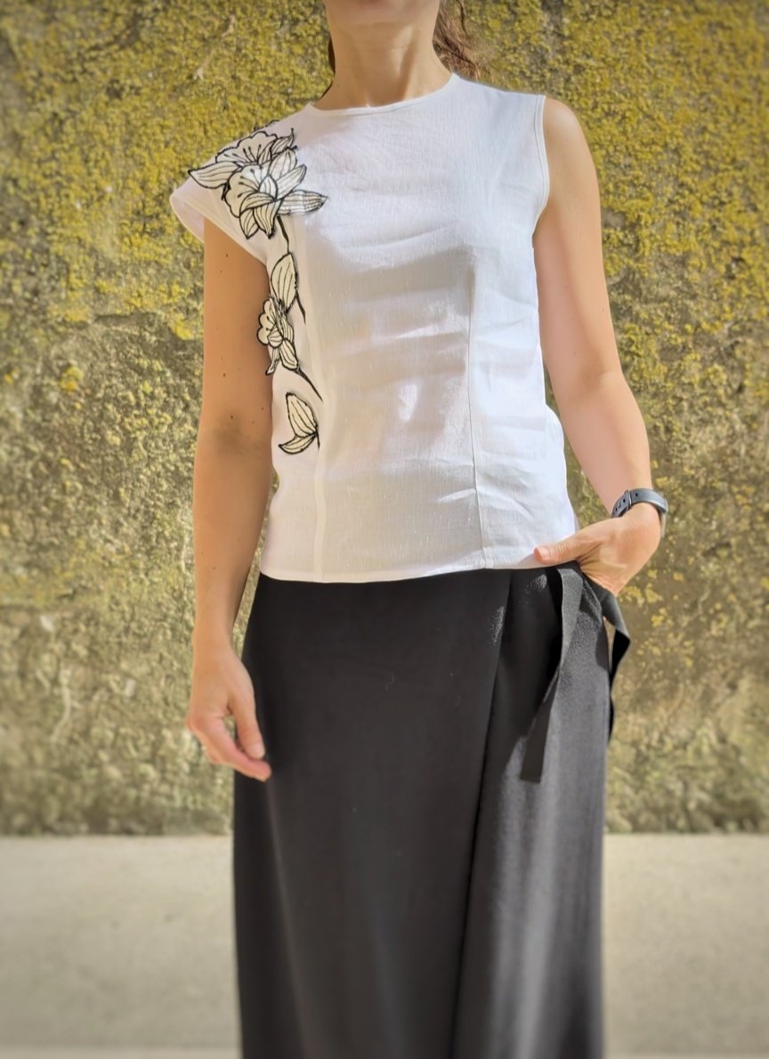 Blusa Decorata A Mano #01 Accanto